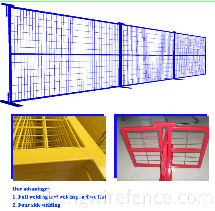 Hot Sale Construction im Freien Kanada vorübergehender Zaun